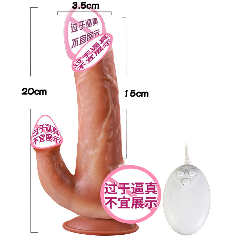 Wudi simulated dildo, heated and retractable dildo, female masturbation, massage vibrating stick, sex products, one piece is sent on behalf of others.