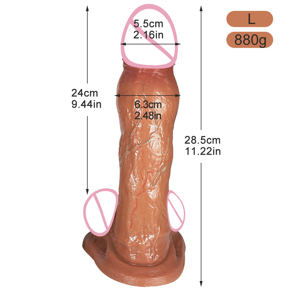 Asian explosion female masturbator simulation stallion dildo female soft meat dildo sm sex toys