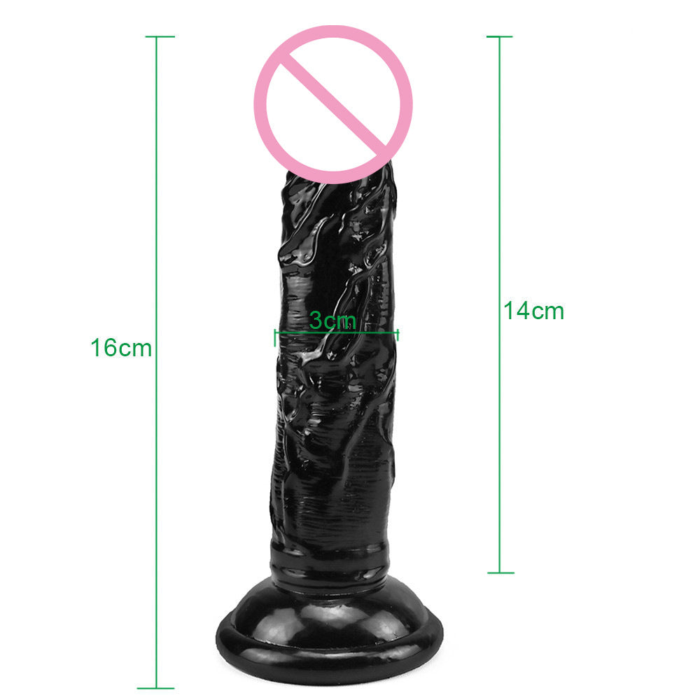 Love Spring Little Prince Egg-free Simulation Transparent Color Crystal Small Dick Adult Masturbator Sucker Dildo