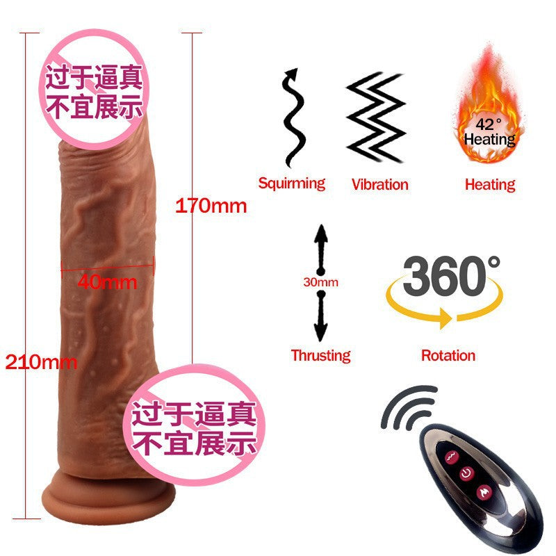 hot-selling silicone automatic thrusting telescopic simulation penis female dildo masturbator sex products
