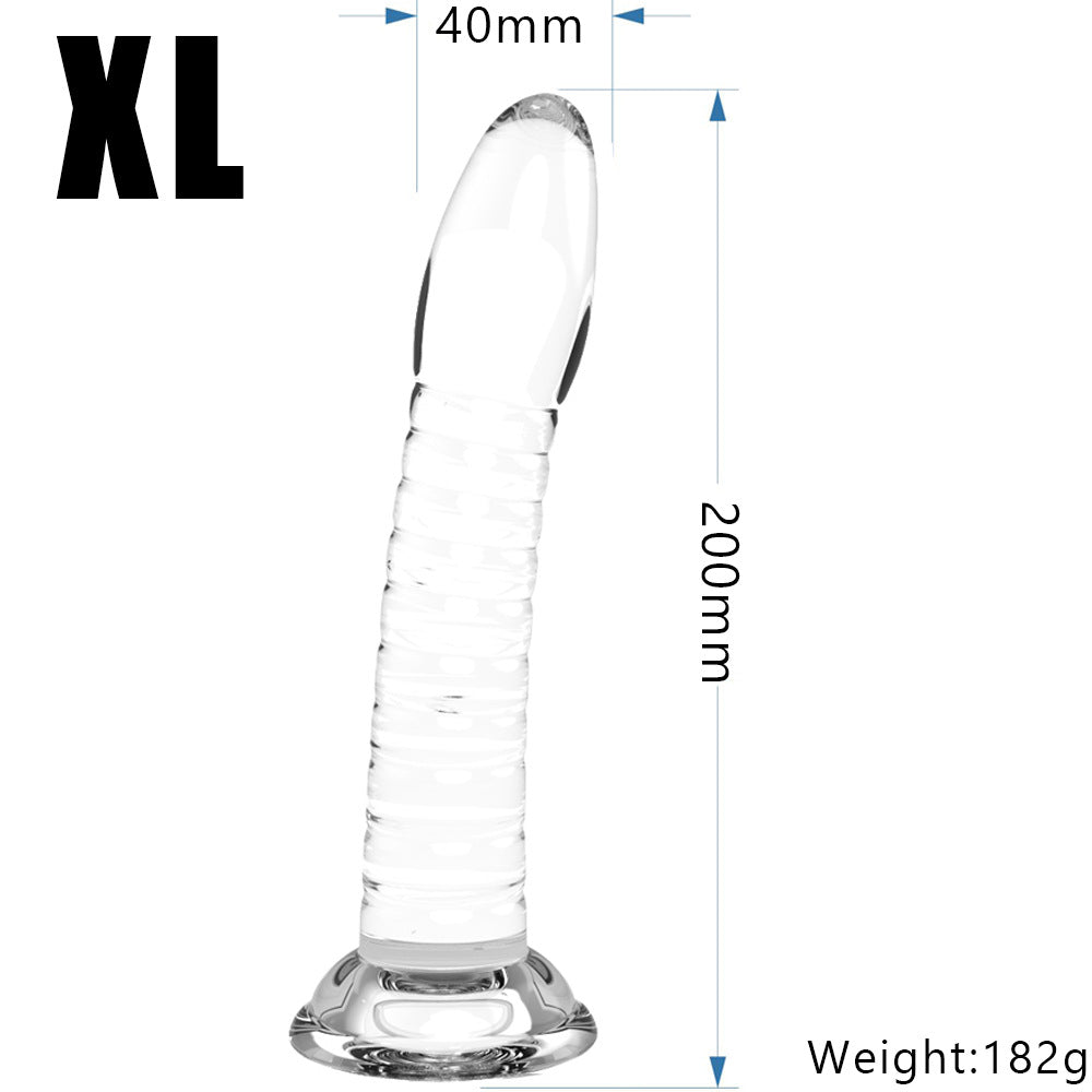 Orissi adult female products threaded simulation penis transparent jelly crystal dildo jj suction cup penis backyard