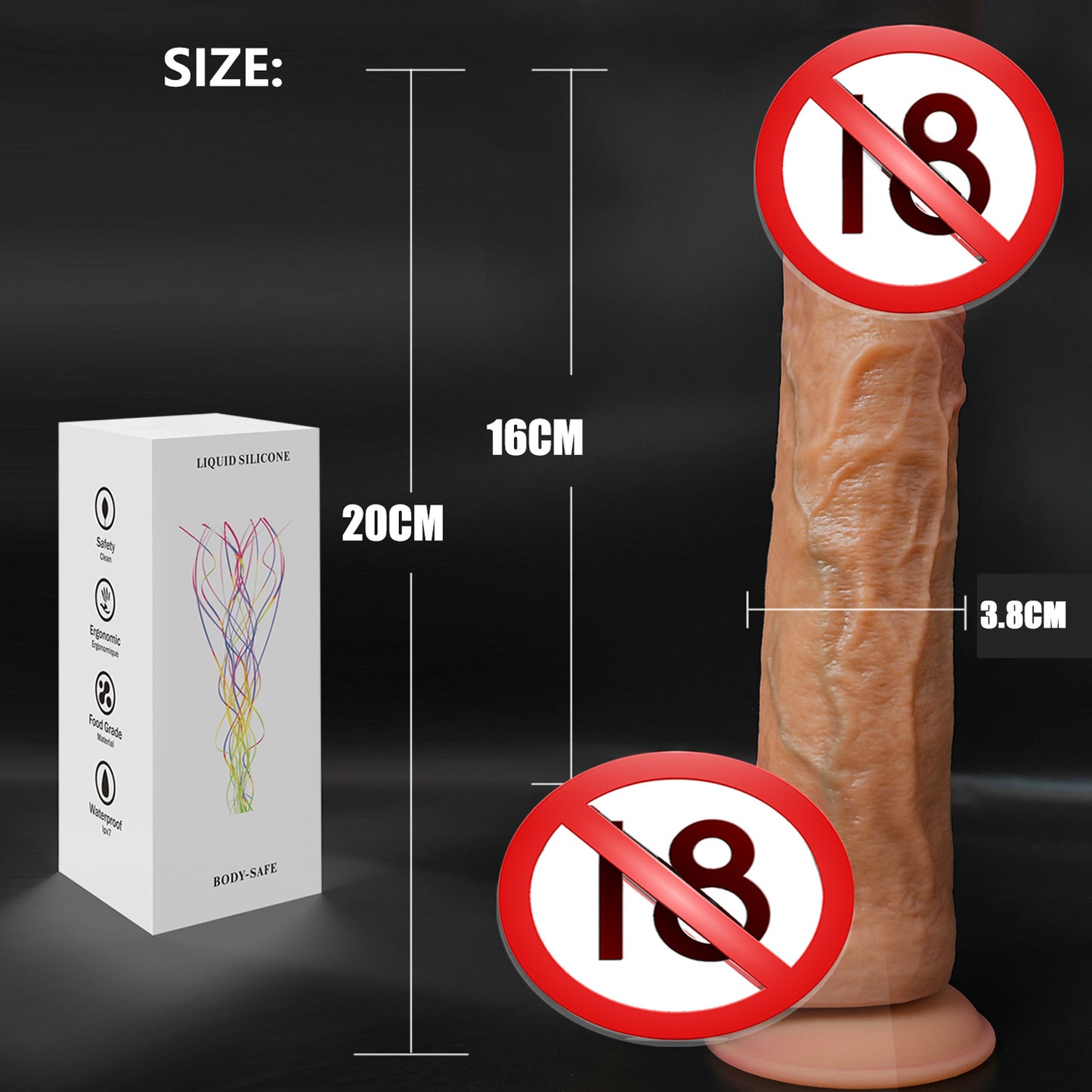 Amazon foreign trade super soft liquid silicone simulation penis female masturbator wearing adult products fake penis factory