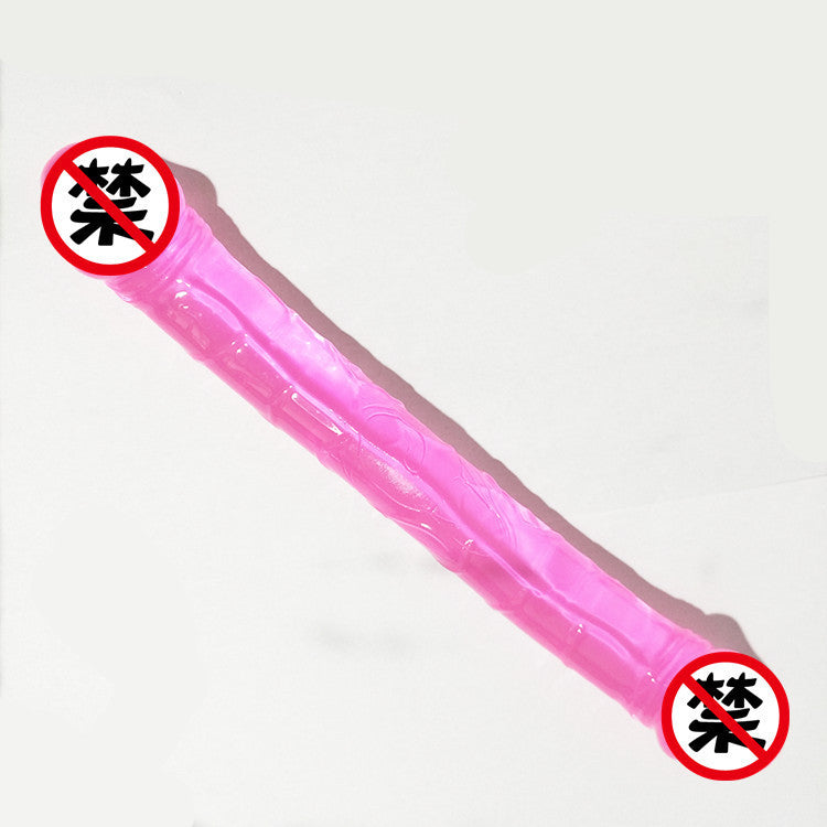 Double-headed Dildo Two-headed Dragon Lala Lesbian Sharing Simulation Dildo Sex Gay Sex Adult Products