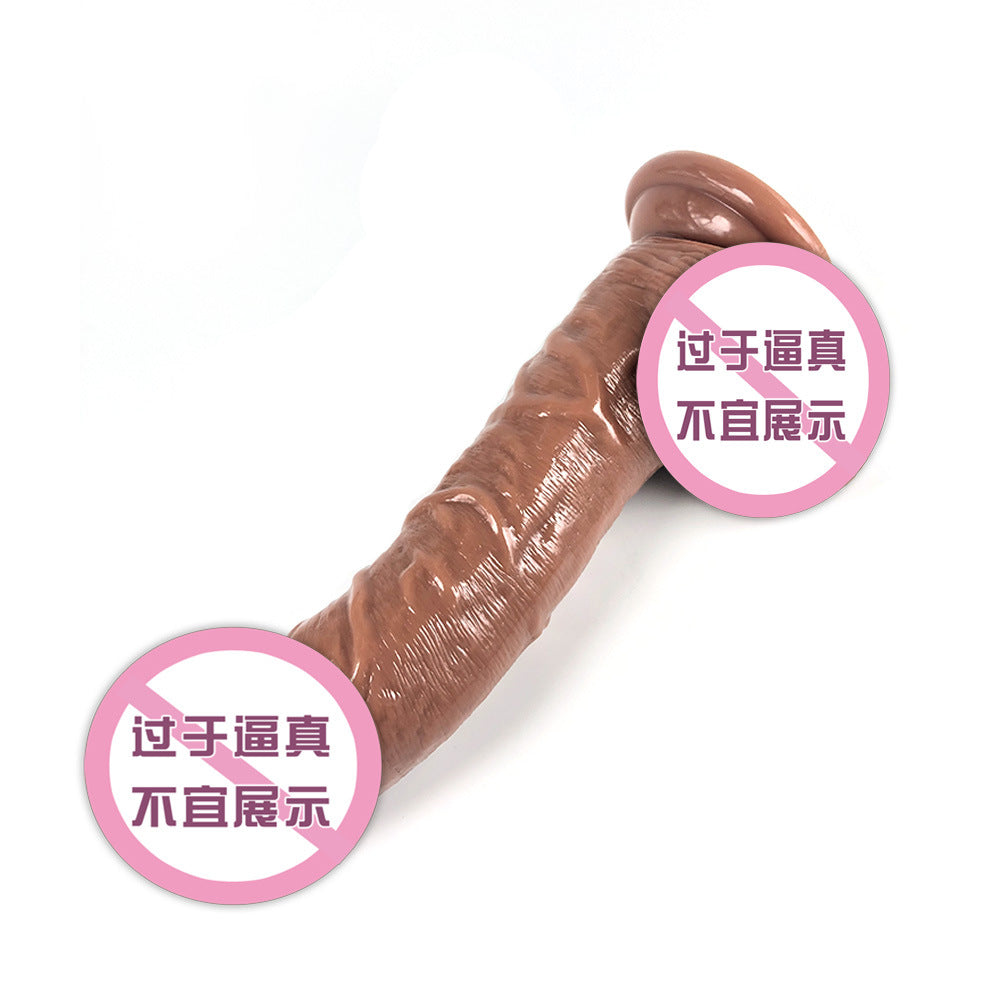 5.2 Big waist thick simulated penis female masturbation appliance male root inverted mold female adult products dildo