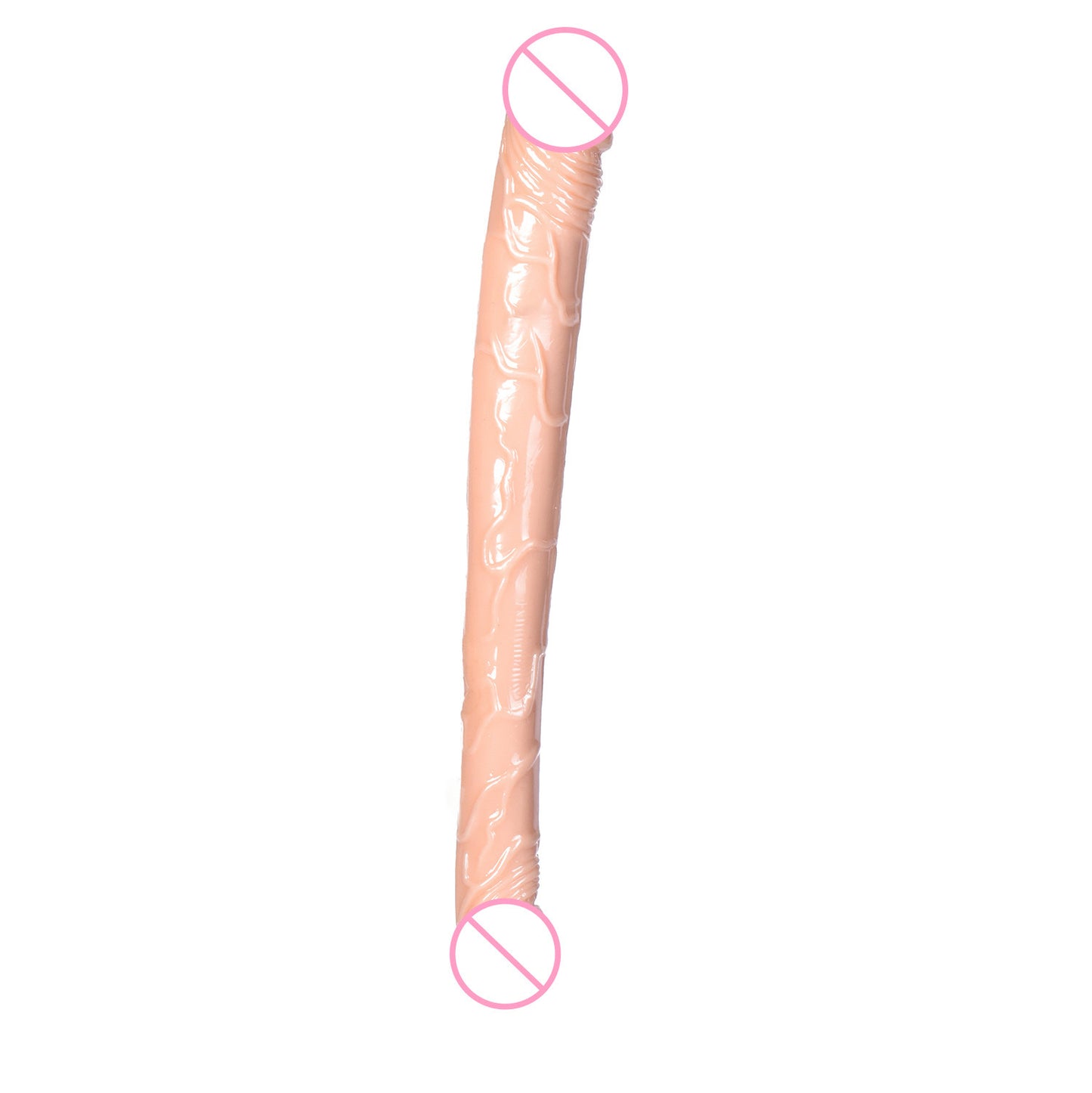 Cross-border double-headed penis simulation gay lesbian with extended transparent dildo color masturbator stick adult products