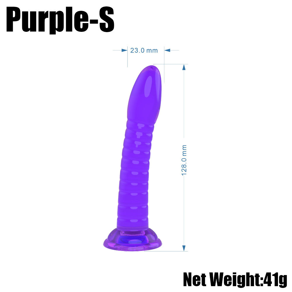 Orissi adult female products threaded simulation penis transparent jelly crystal dildo jj suction cup penis backyard