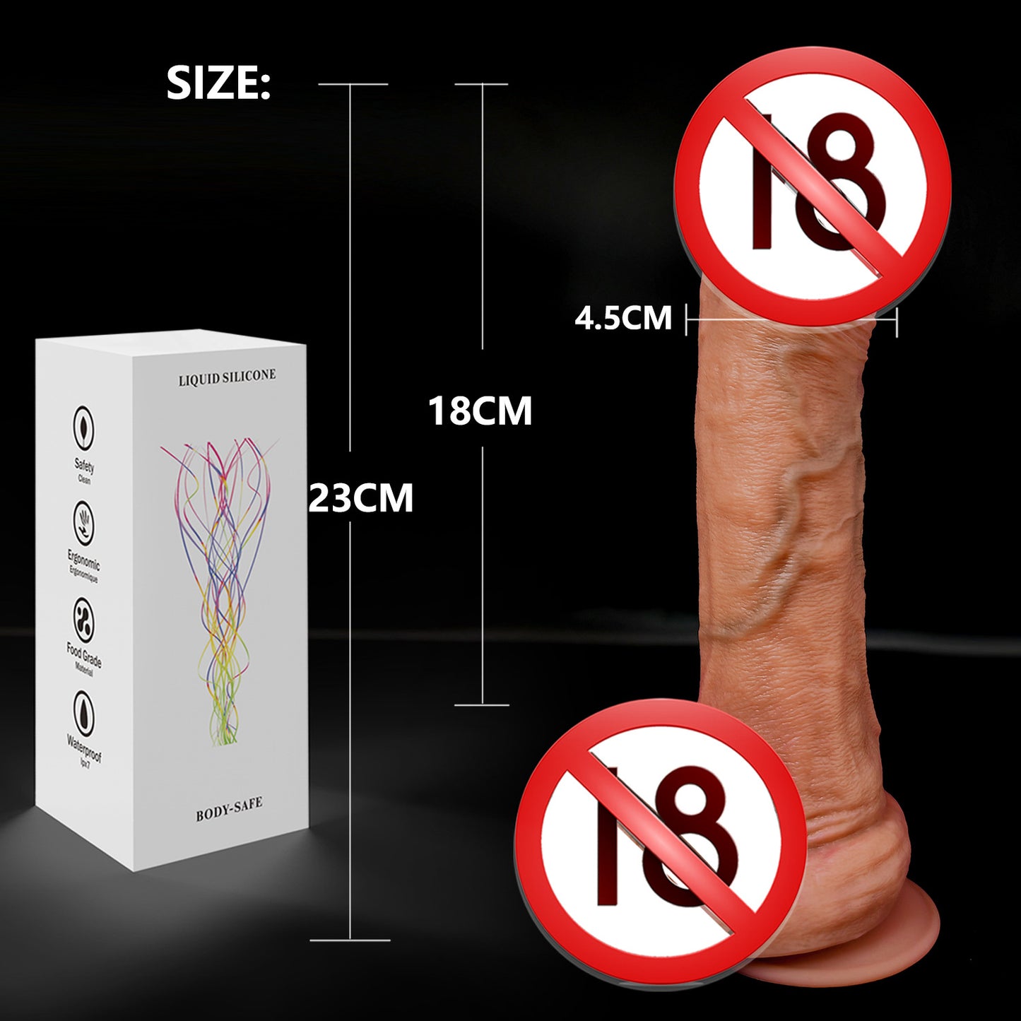 Amazon foreign trade super soft liquid silicone simulation penis female masturbator wearing adult products fake penis factory