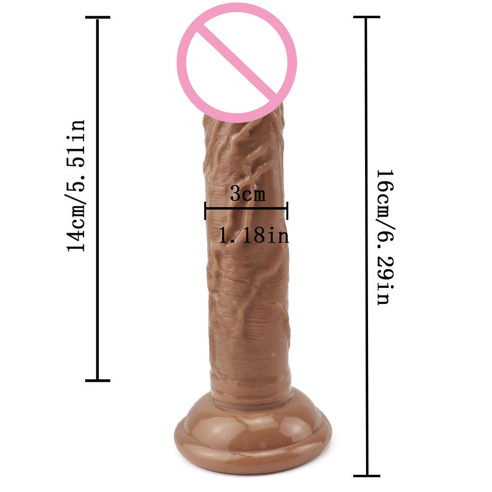Love Spring Little Prince Egg-free Simulation Transparent Color Crystal Small Dick Adult Masturbator Sucker Dildo