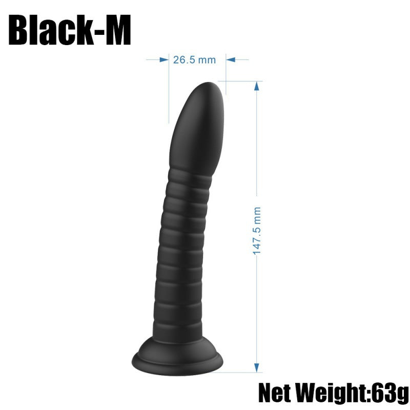 Threaded simulation penis anal plug transparent masturbator crystal dildo jj suction cup penis backyard SM adult products