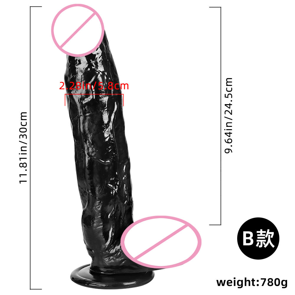 Black Big Dildo Large Thick Super Long Black Big Mac Big Simulation Dildo Stud Anal Plug Fisting Sex Tool