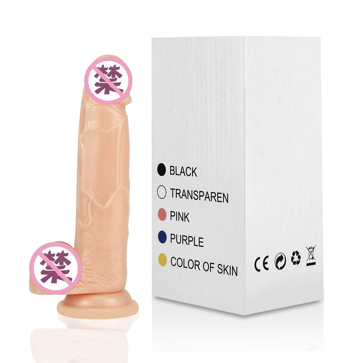 Color transparent simulated penis soft meat forced real and fake penis female masturbation device female adult sex toys