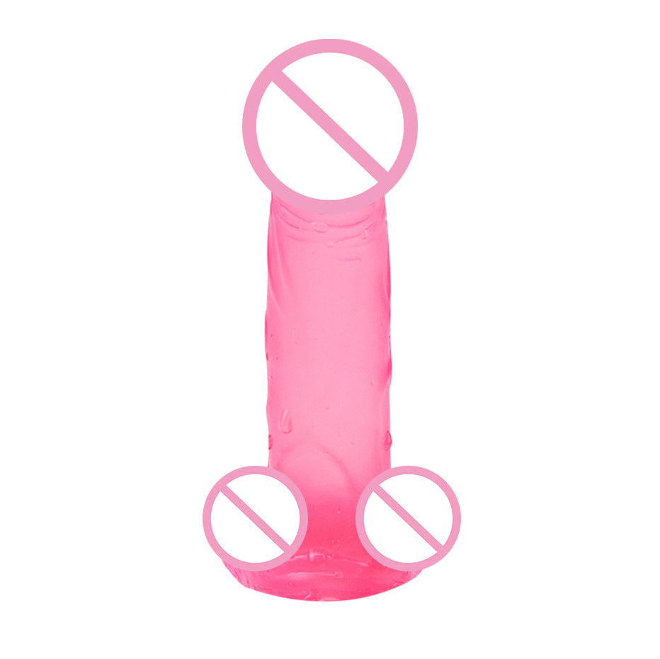 006 Little Old Third Suction Cup Simulation Penis, Mini Small Female Masturbation Penis Egg-Free Dildo Adult Products