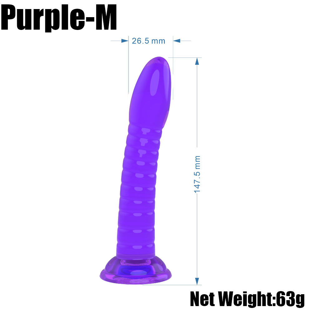 Orissi adult female products threaded simulation penis transparent jelly crystal dildo jj suction cup penis backyard