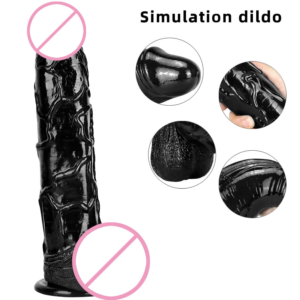 Black Big Dildo Large Thick Super Long Black Big Mac Big Simulation Dildo Stud Anal Plug Fisting Sex Tool