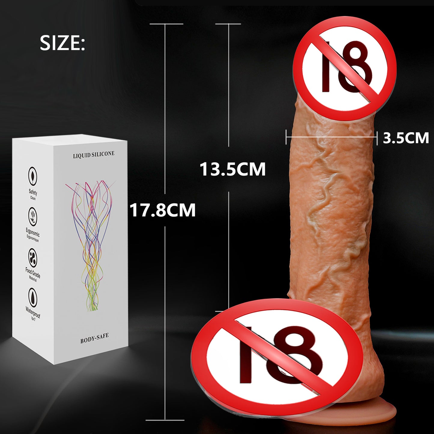 Amazon foreign trade super soft liquid silicone simulation penis female masturbator wearing adult products fake penis factory