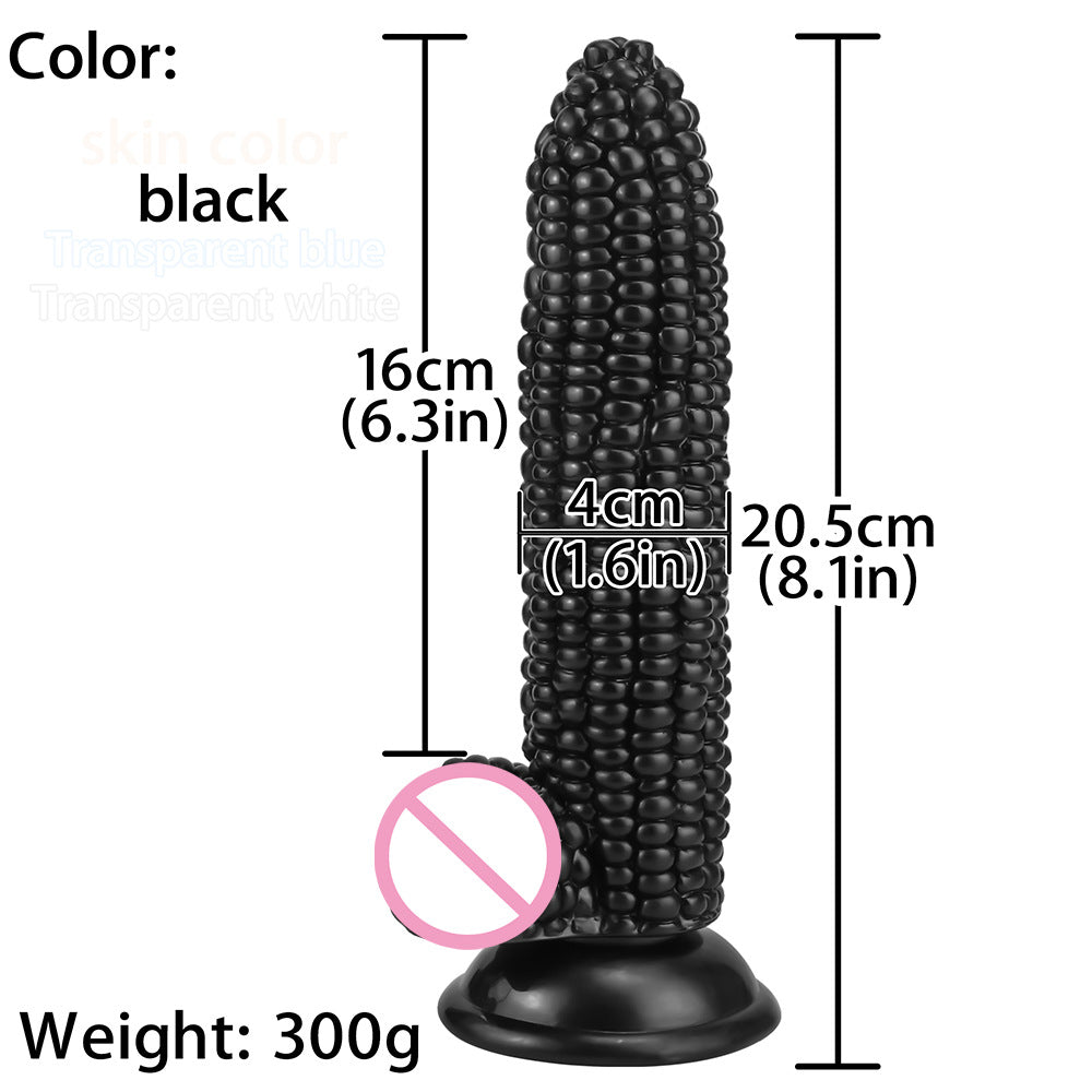 Simulated corn penis fake chicken fake penis particles g point stimulation female masturbator backyard anal plug sex toys