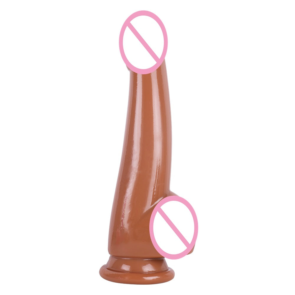 Multicolor crystal penis women's transparent masturbation stick large medium small color sliding surface simulation dildo adult products