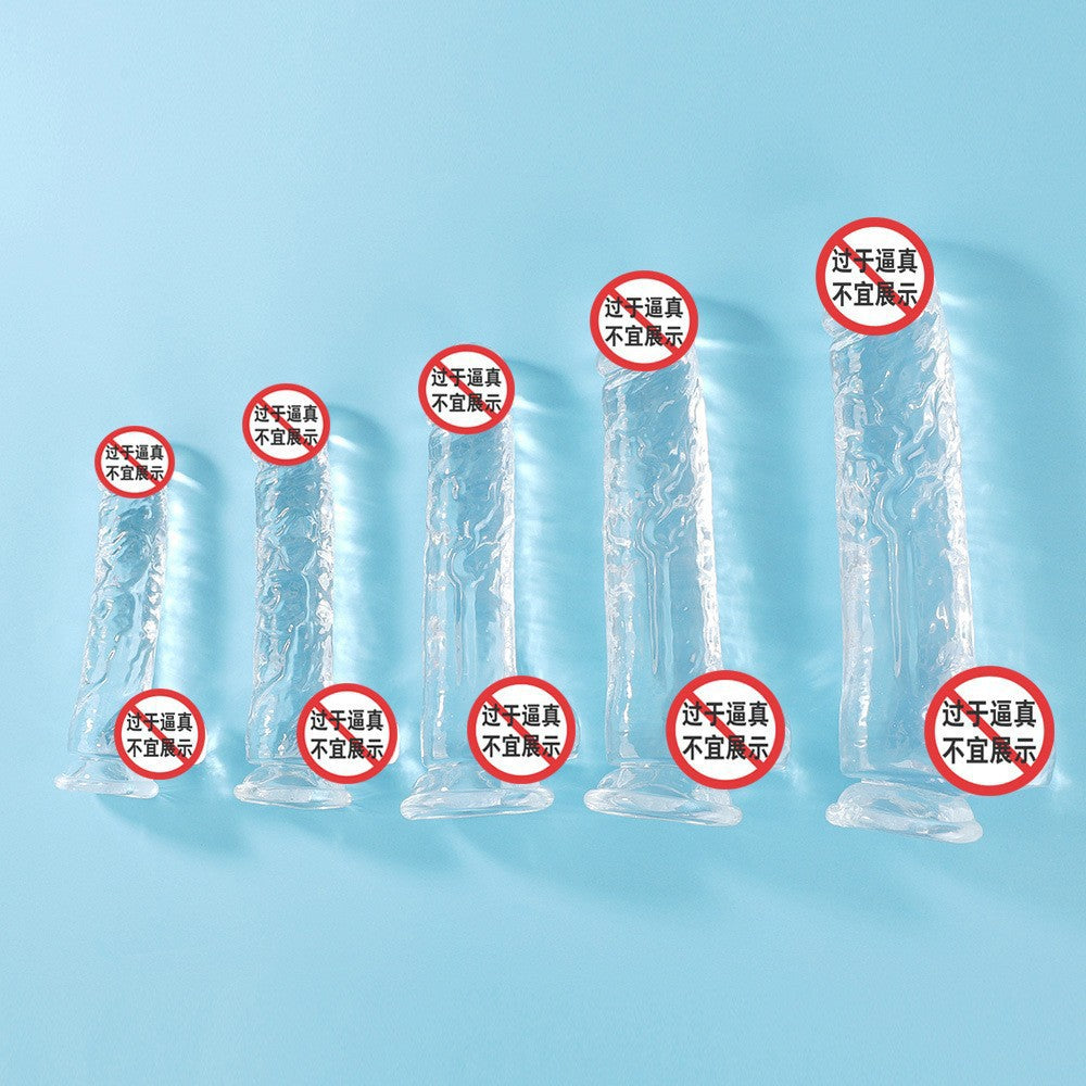 Crystal transparent simulated penis female masturbation dildo seven models adult sex female products soft glue