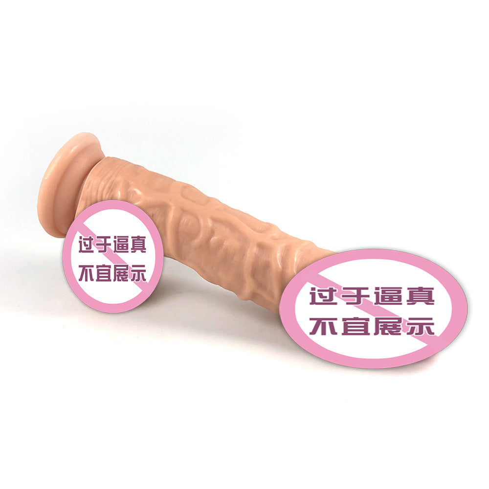 5.2 Big waist thick simulated penis female masturbation appliance male root inverted mold female adult products dildo