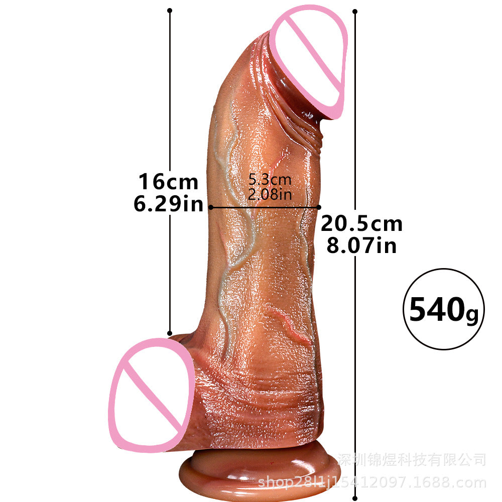 Hero super soft simulation penis fleshy straight replica fake penis female masturbator adult sex products