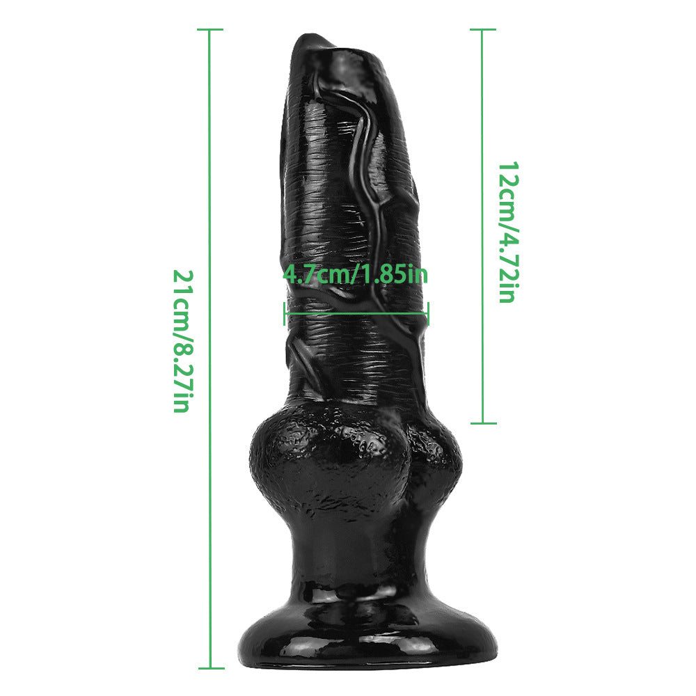 AD01 ruffian 21CM special-shaped animal simulation penis, wolf dog dildo G-spot masturbation, backyard anal plug toy