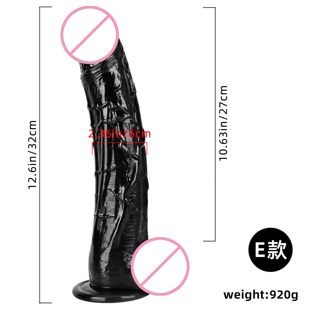 Black Big Dildo Large Thick Super Long Black Big Mac Big Simulation Dildo Stud Anal Plug Fisting Sex Tool