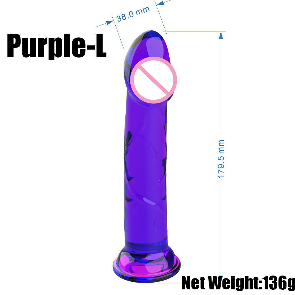 Simulated textured suction cup, penis, multi-colored jelly, dildo, adult sex products, manufacturers can send one piece at the source.