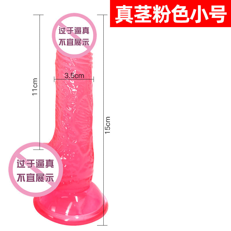 Long love adult toys sex toys dildo crystal transparent penis female soft meat realistic sex masturbator