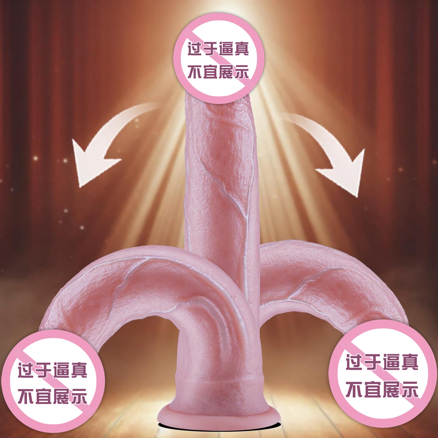 Manual penis female masturbator fake penis soft meat realistic with suction cup liquid silicone simulation adult toy