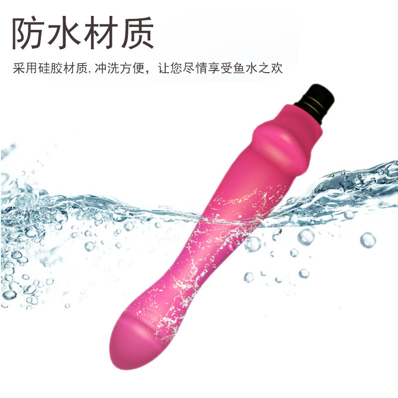 Cross-border new mixed-color liquid silicone big penis simulation special-shaped backyard anal plug dildo female products delivery(need to be used with fascia gun)