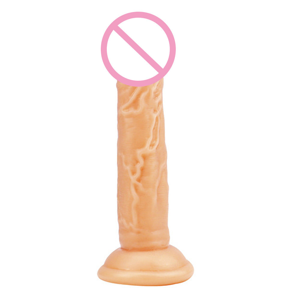 Love Spring Little Prince Egg-free Simulation Transparent Color Crystal Small Dick Adult Masturbator Sucker Dildo