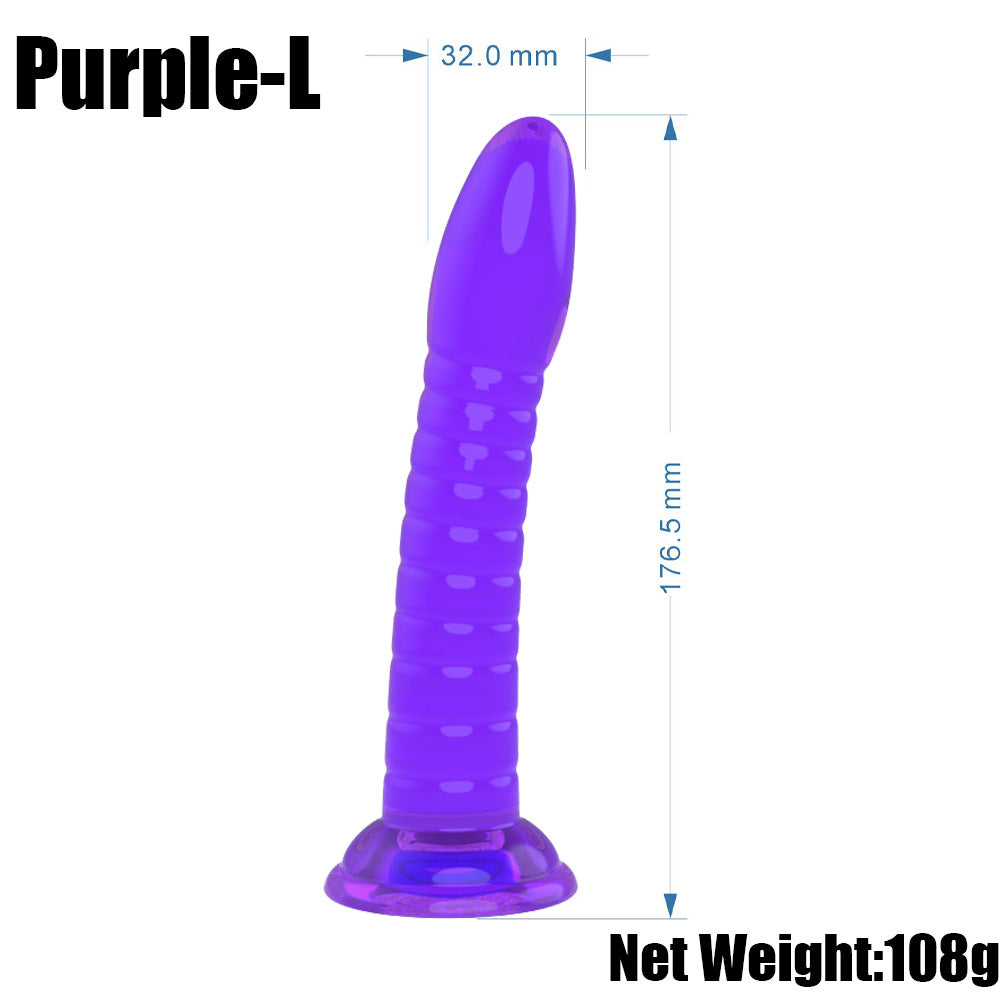 Orissi adult female products threaded simulation penis transparent jelly crystal dildo jj suction cup penis backyard