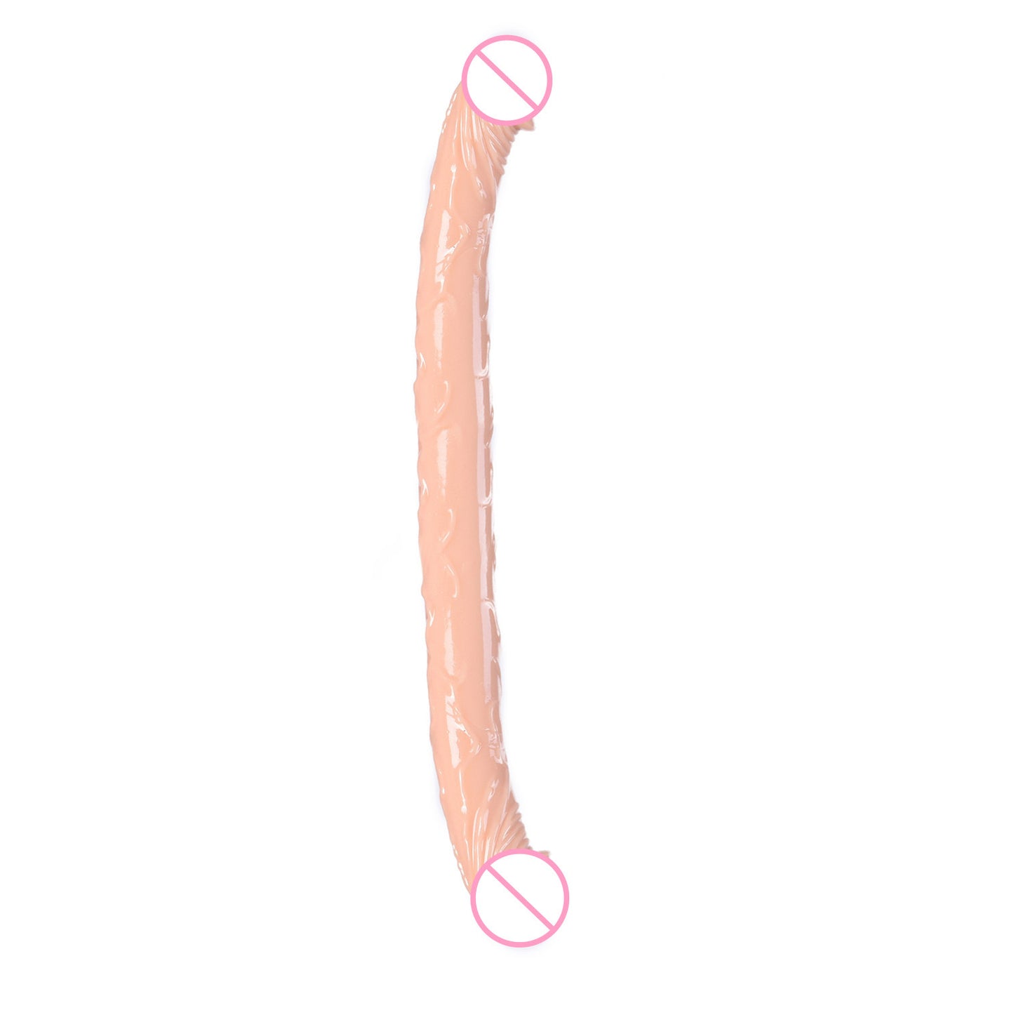 Cross-border double-headed penis simulation gay lesbian with extended transparent dildo color masturbator stick adult products