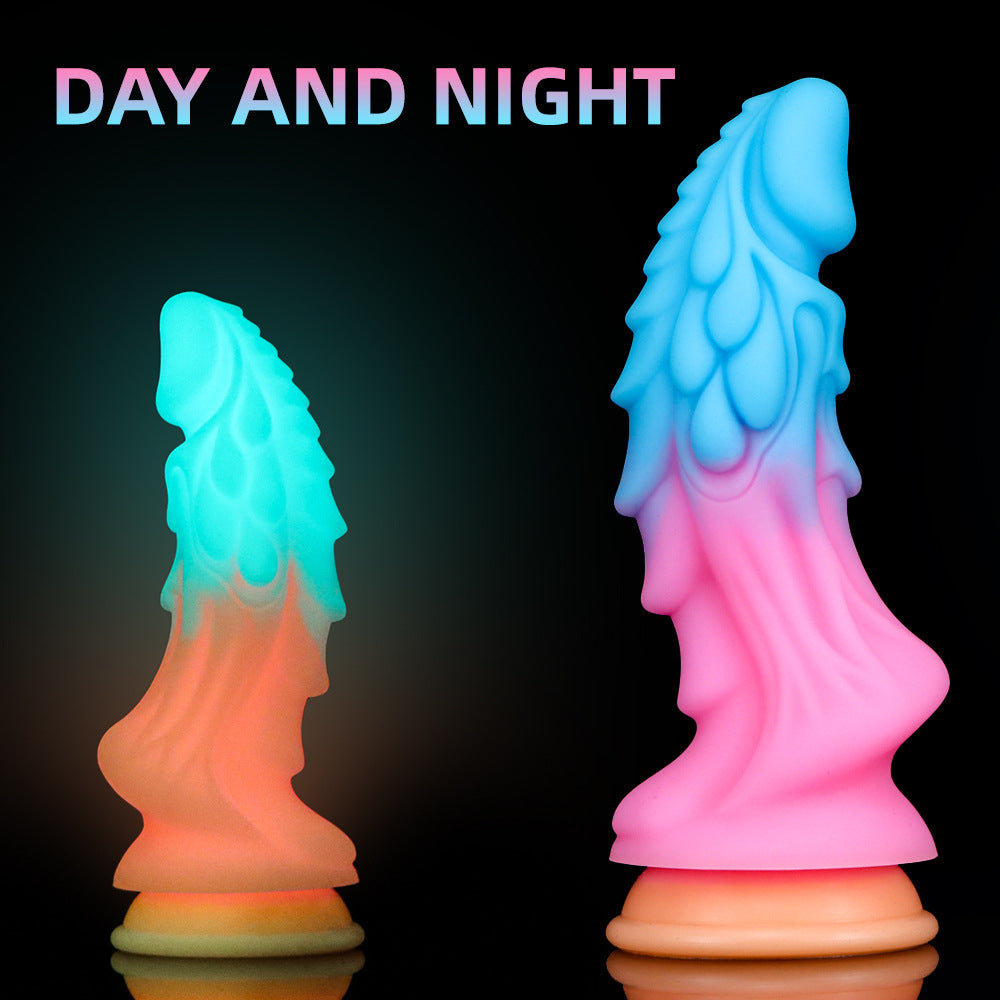 explosion multi-specification liquid silicone mixed color penis simulation special-shaped anal plug dildo female products wholesale