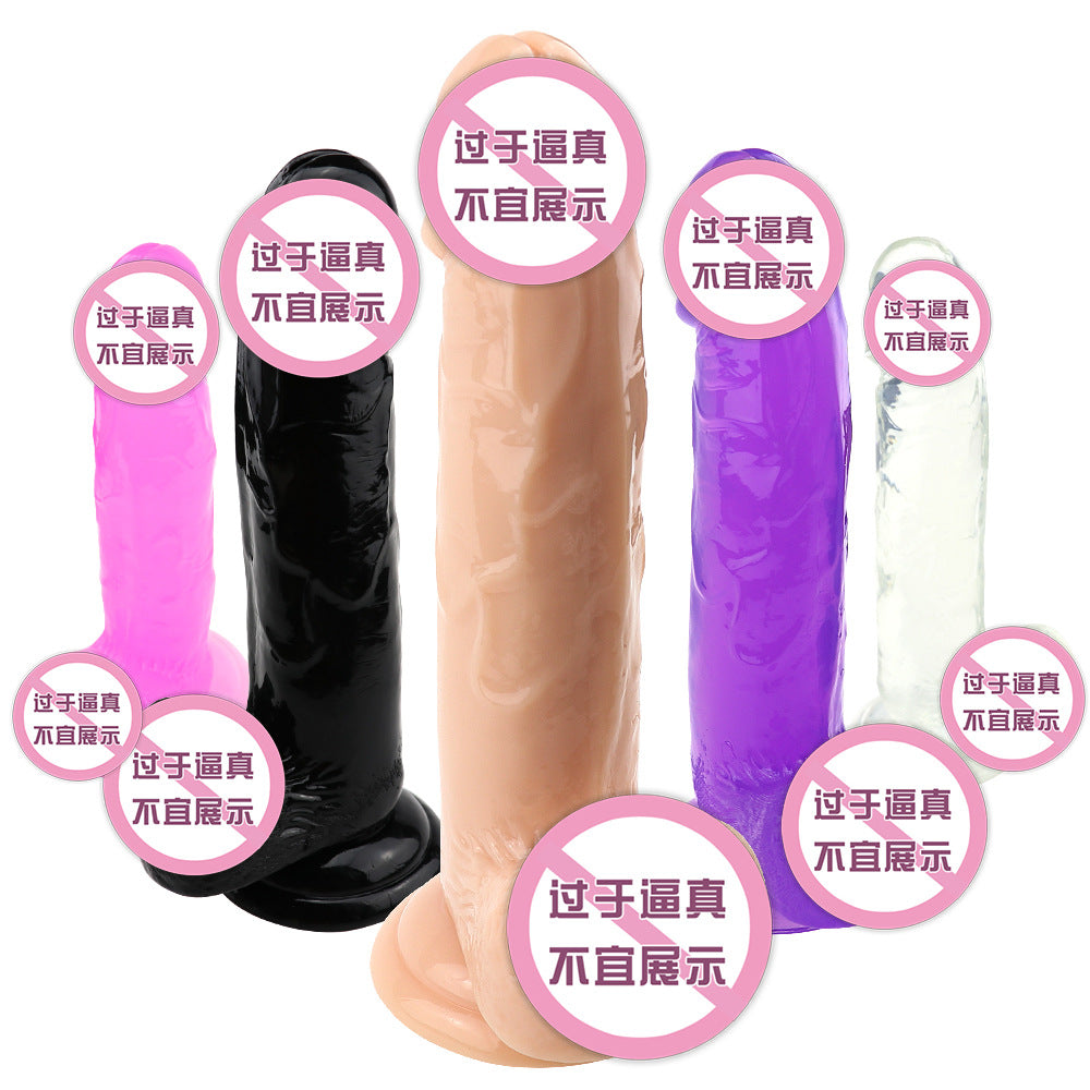 Adult products wholesale crystal transparent simulation penis masturbator dildo AliExpress Amazon regular explosion