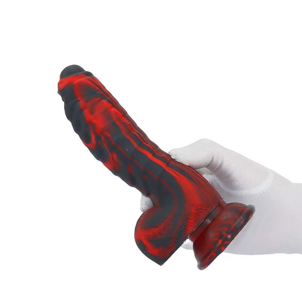 Liquid silicone caterpillar scales simulation penis female masturbator dildo anal plug massage sex products