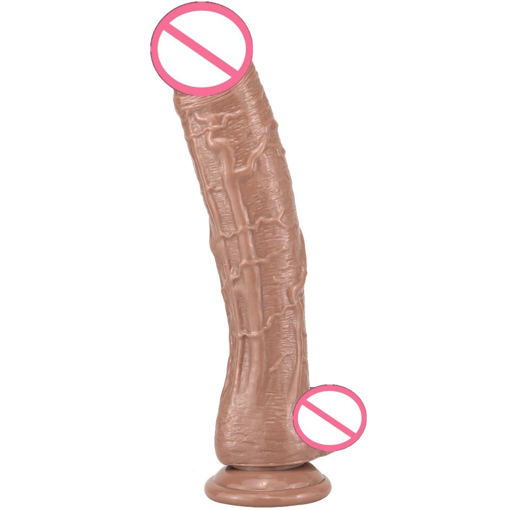 Crooked brother oversized thick and long simulated penis adult sex women's products fake penis manual stimulation masturbation trainer