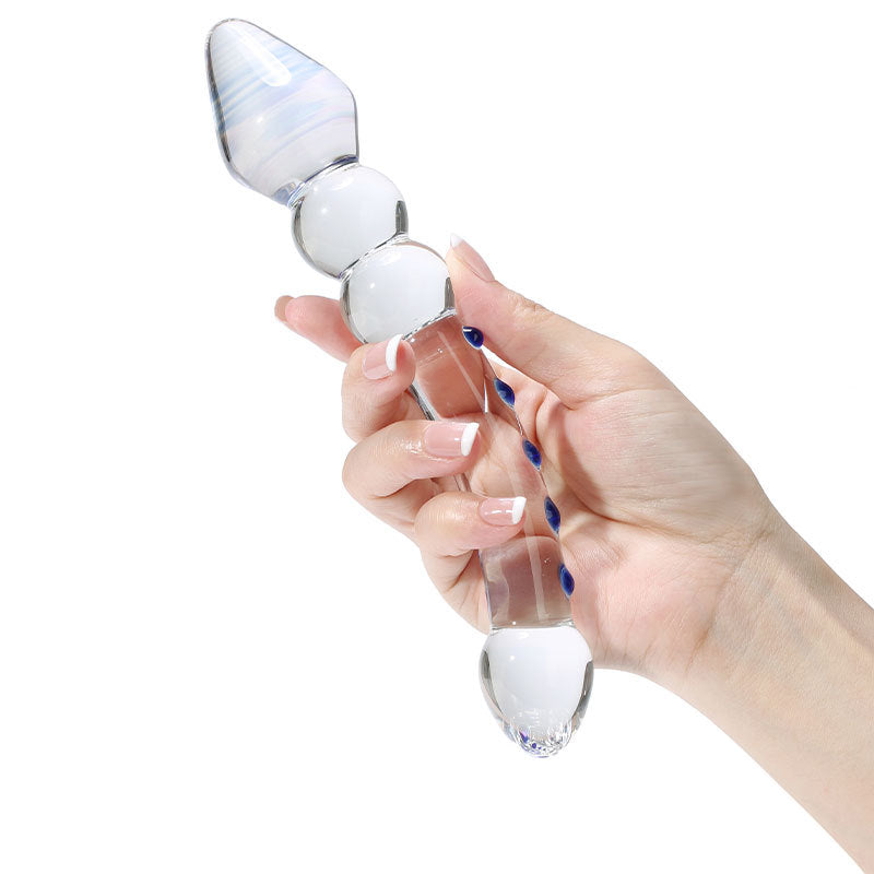 Female sex toys Crystal glass penis simulation Transparent eggless dildo Adult products Female masturbator