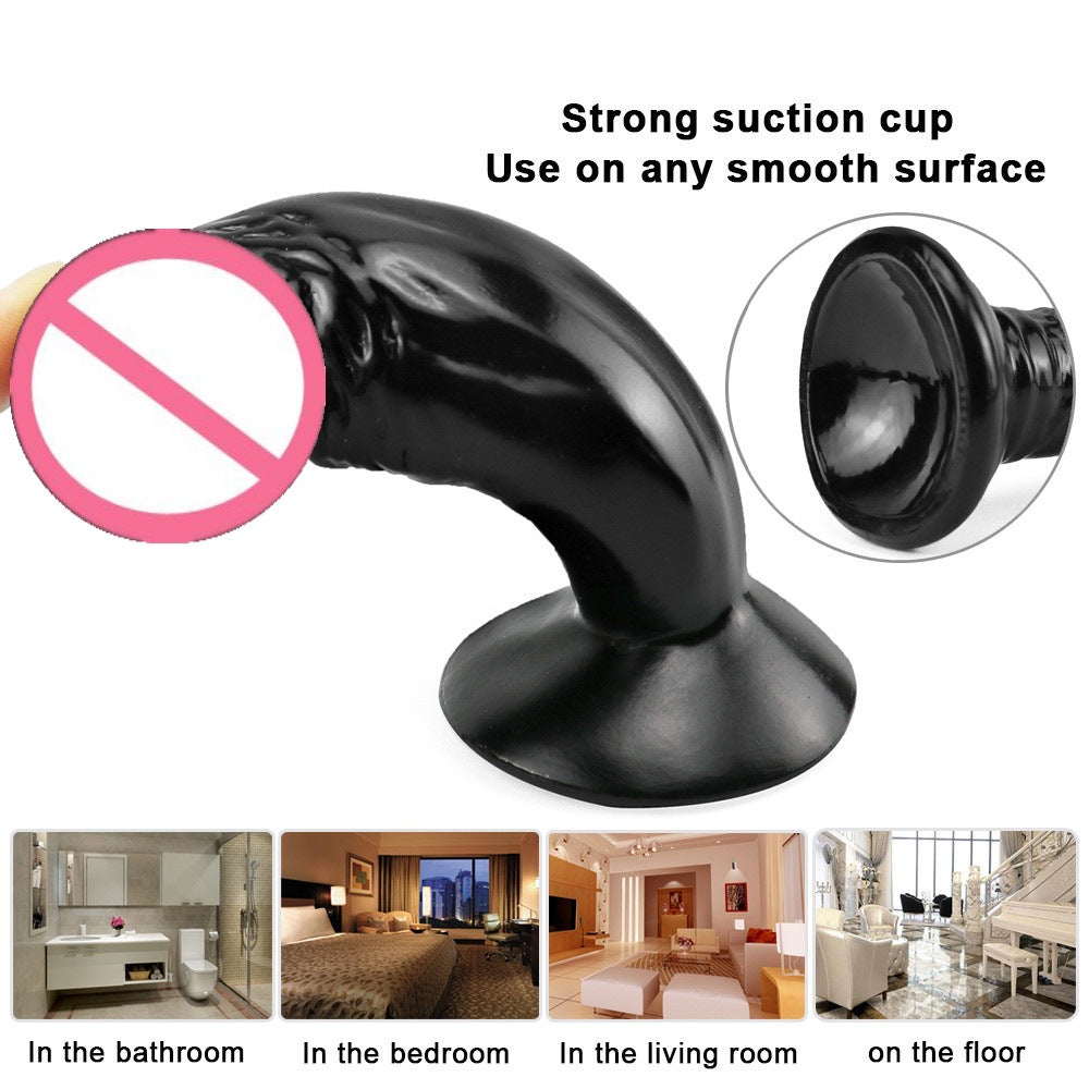 Little brother suction cup mini simulation small penis backyard anal plug super soft masturbator novice multi-colored crystal dildo