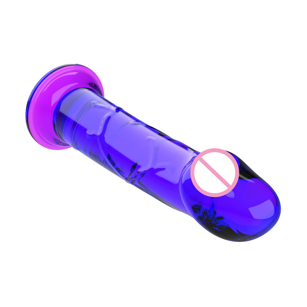 Simulated textured suction cup, penis, multi-colored jelly, dildo, adult sex products, manufacturers can send one piece at the source.