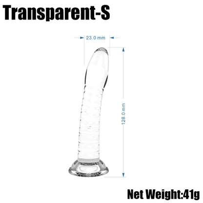 Orissi adult female products threaded simulation penis transparent jelly crystal dildo jj suction cup penis backyard