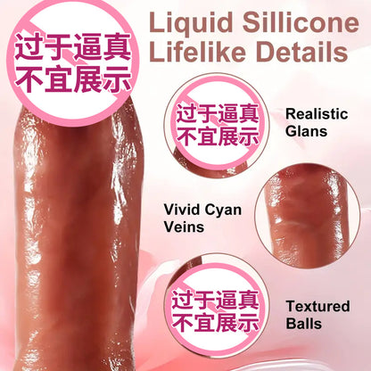 adult products women's sex toys electric simulation penis masturbator telescopic vibration dildo