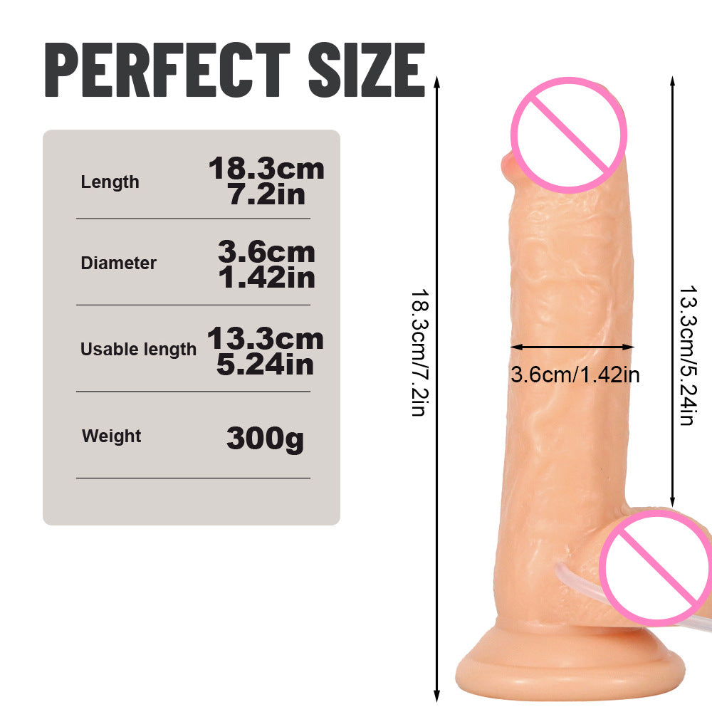 Water spray simulation penis female orgasm spray imitation ejaculation masturbator PVC dildo sex adult products