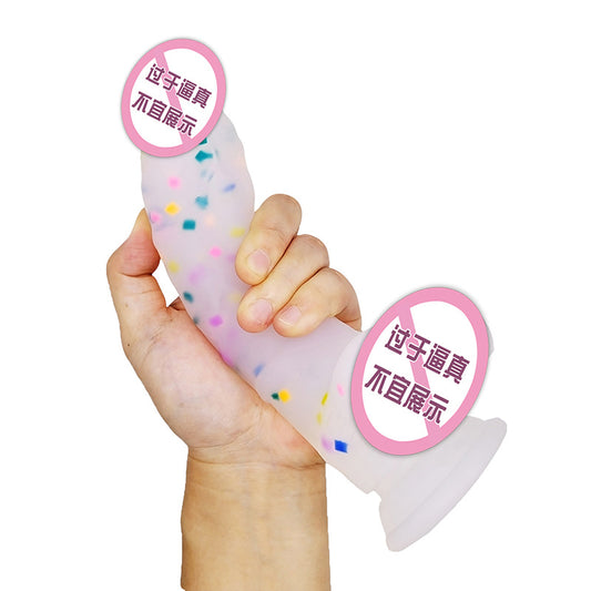 Female simulation adult penis crystal jelly dildo super thick sex toys adult wholesale hard fake cow cow