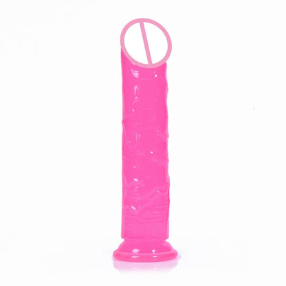 Cross-border hot sale Transparent crystal simulated penis Female dildo Egg-free penis Anal plug Masturbator Adult products