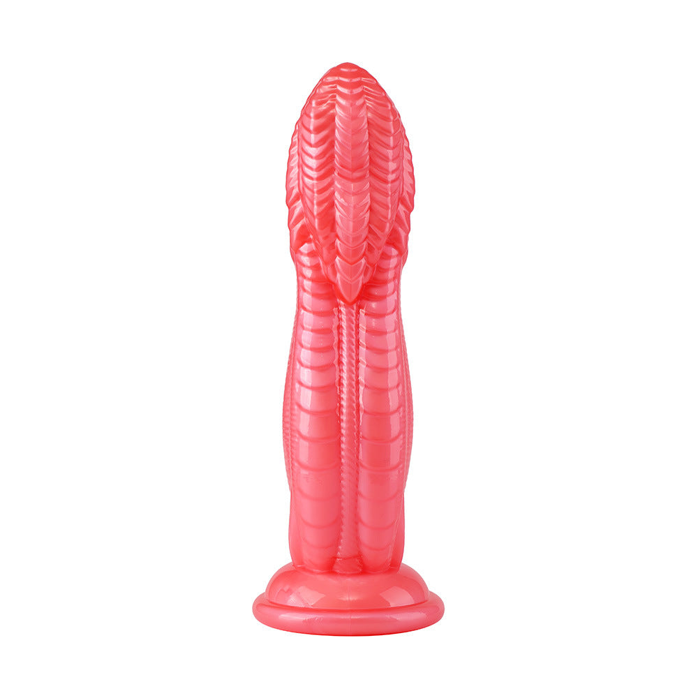Special-shaped creative simulation penis female sex products, false penis, giant snake kiss, animal modeling innovative products
