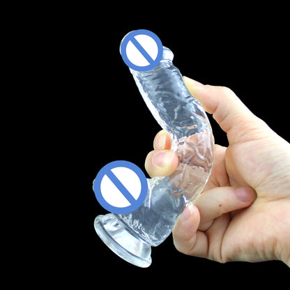 Dildo XXS Phantom Mini Dildo Transparent Crystal Simulation Dildo Women's Sex Products TPE Factory