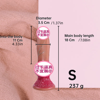 New dog dick animal realistic makeup simulation big penis liquid silicone fleshy dildo adult products wholesale