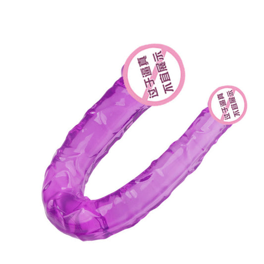 Double-headed Dildo Two-headed Dragon Lala Lesbian Sharing Simulation Dildo Sex Gay Sex Adult Products