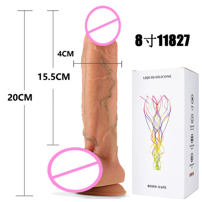 Female masturbation sex toy oversized silicone penis soft meat realistic fake penis adult sex toys fake jj wholesale